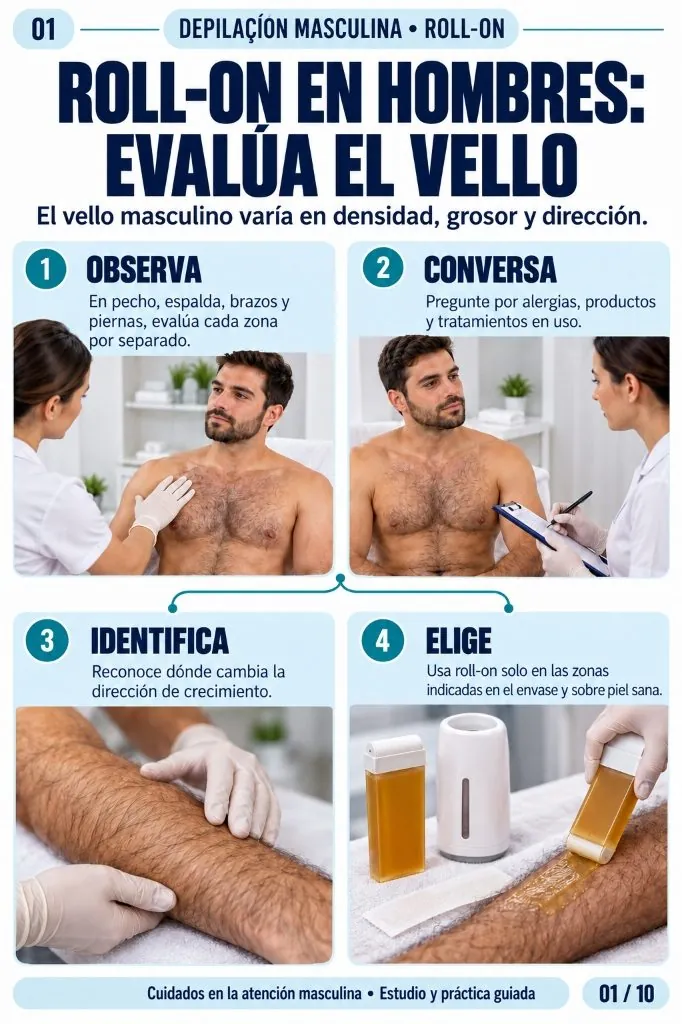 Roll-On en Hombres: Evalúa el Vello